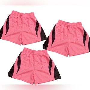 Teamwork Athletic soccer shorts pink active wear linen shorts 3pcs bundle NWOT